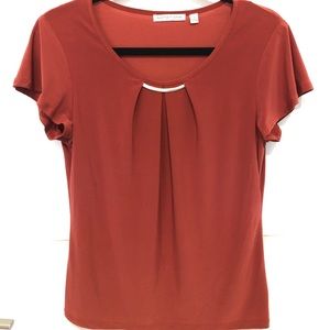 Notations Small Coral Blouse